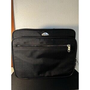 Samsonite Black Leather Rolling Carry on Small Luggage Business Case